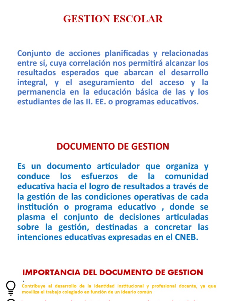 Gestión Escolar y Proyecto Educativo 2025 | PDF | Plan de estudios ...
