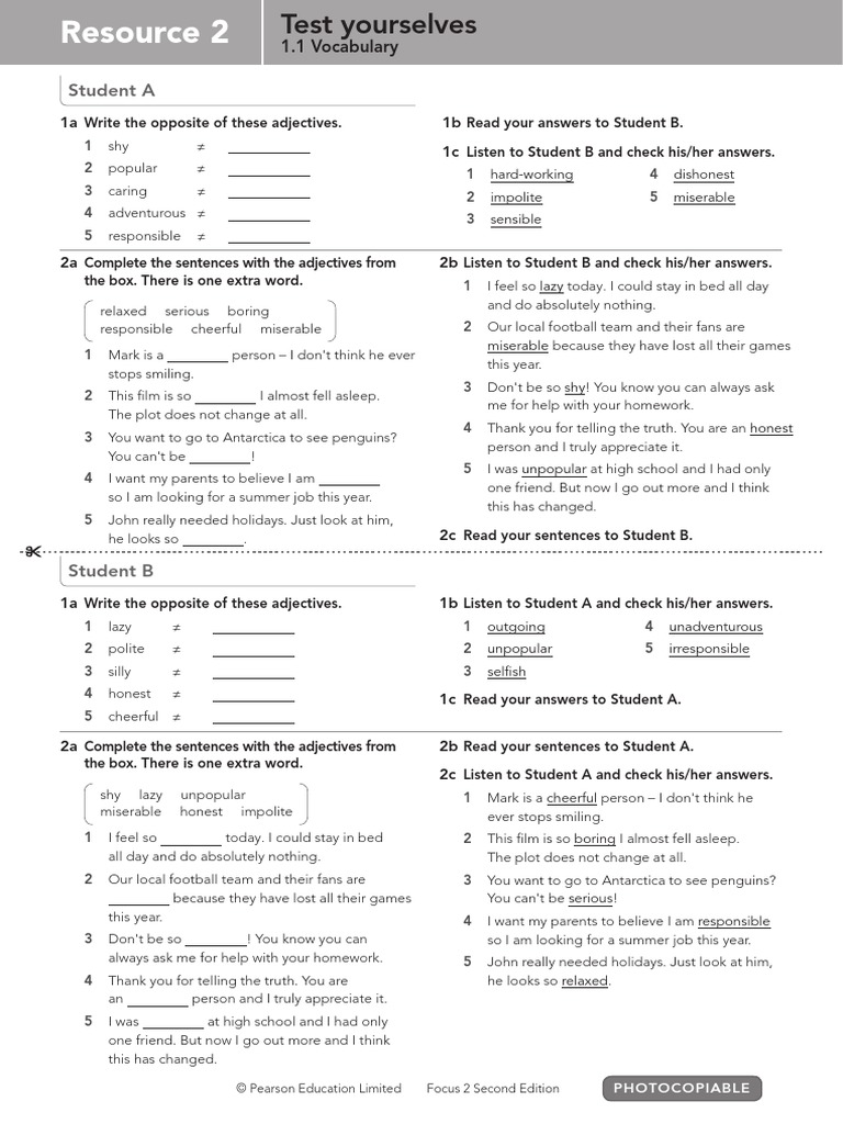 Focus2 2e Photocopiable Resources Backup Pdf