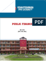 Public Finance Venketeswara Univ
