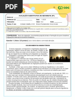 Substitutiva Geo P1 3º Bimestre