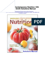 Wardlaws Contemporary Nutrition 10th Edition Smith Solutions Manual