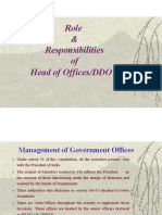 Role of HOO and DDO by Vigilance Wing PB