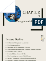 Chapter 7 Management & Leadership