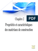 Chapitre II MC PropriÃ©tÃ©s Et Caractã©ristiques Des Matã©riaux de Construction 1