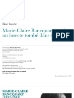 Marie Claire Bancquart Sauf Un Insecte T