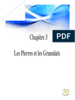 Chapitre III MC Les Pierres Et Les Granulats