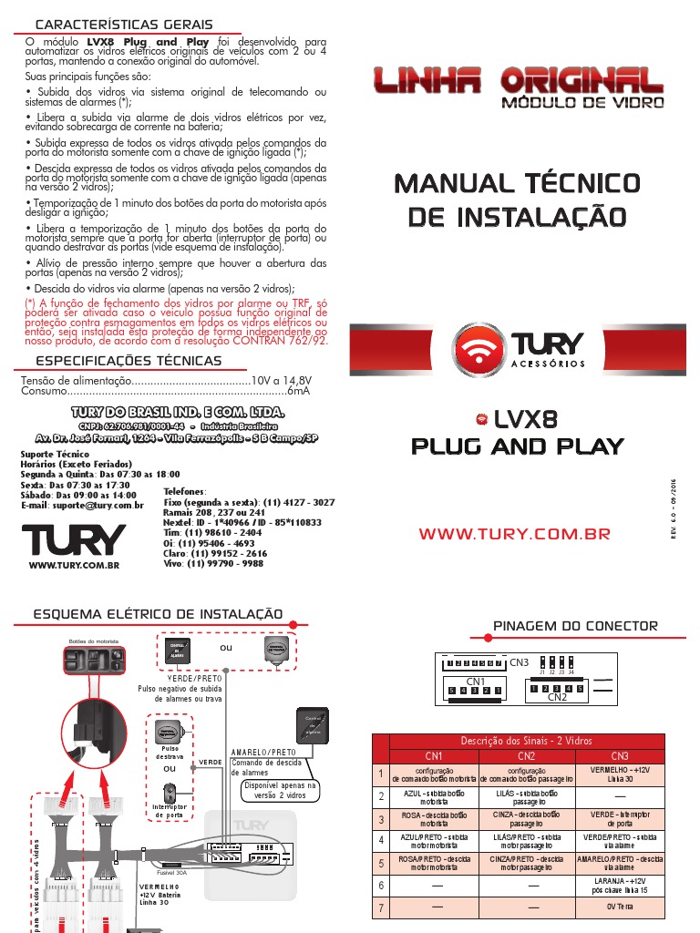 Manual de Instalação do Módulo LVX8 | PDF