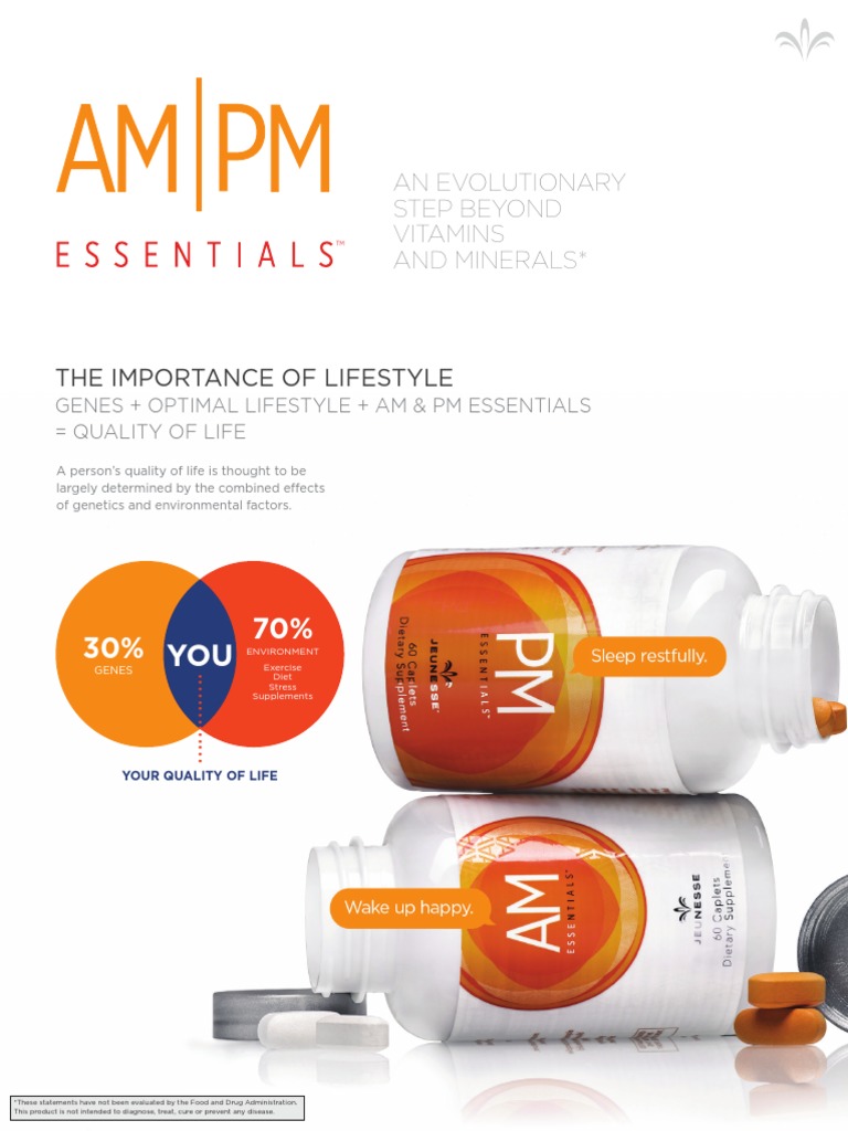 Enhance Life with AM & PM Essentials | PDF | Dietary Supplements | Vitamin