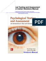 Psychological Testing and Assessment 9th Edition Cohen Solutions Manual