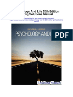 Psychology and Life 20th Edition Gerrig Solutions Manual