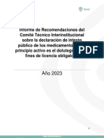 Informe Recomendaciones Comité Técnico Interinstitucional Dip Dmts 05092023