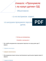 кл8 Ортографиеря пронумелор персонале ла казул Датив