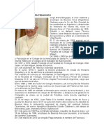 Biografía Del Papa Francisco y Sus Preceptos