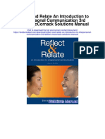 Reflect and Relate An Introduction To Interpersonal Communication 3rd Edition Mccornack Solutions Manual