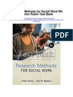 Research Methods For Social Work 9th Edition Rubin Test Bank