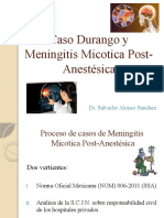 Caso Durango y Meningitis Micotica Post-Anestésica