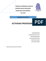 Actividad Profesional (Antología) 