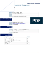 MGMT1101 22SEPMNOT5 FALL2022 Course Outline