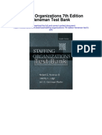 Staffing Organizations 7th Edition Heneman Test Bank