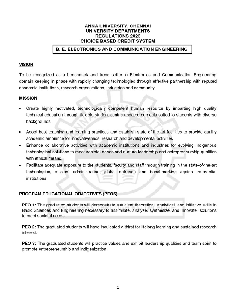 B e ece syllabus pdf integral electrochemistry