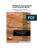 Statistical Methods For Psychology 8th Edition Howell Solutions Manual