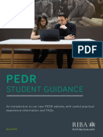 RIBA PEDR Student Guidance FAQs