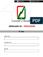 Simulado 01 - Português - 3º Ano