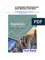 Statistics For Business and Economics 12th Edition Mcclave Test Bank