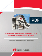 MINJUS - Guía Impuesto Renta IGV Administración Pública