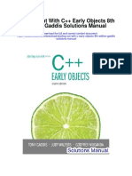 Starting Out With C Early Objects 8th Edition Gaddis Solutions Manual