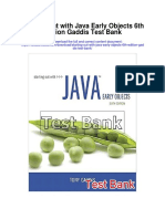 Starting Out With Java Early Objects 6th Edition Gaddis Test Bank