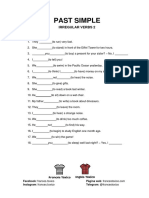 Tarea Past Simple - Irregular Verbs 2