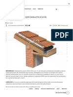 Detalle TEJA FRANCESA CON CANALETA OCULTA