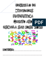 Cuadernillo de Actividades Matemática Numeracion y Operacion