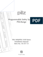 Programmable Safety Systems PSS-Range: PSS 3000/PSS 3100 Series Installation Manual Item No. 18 557-13