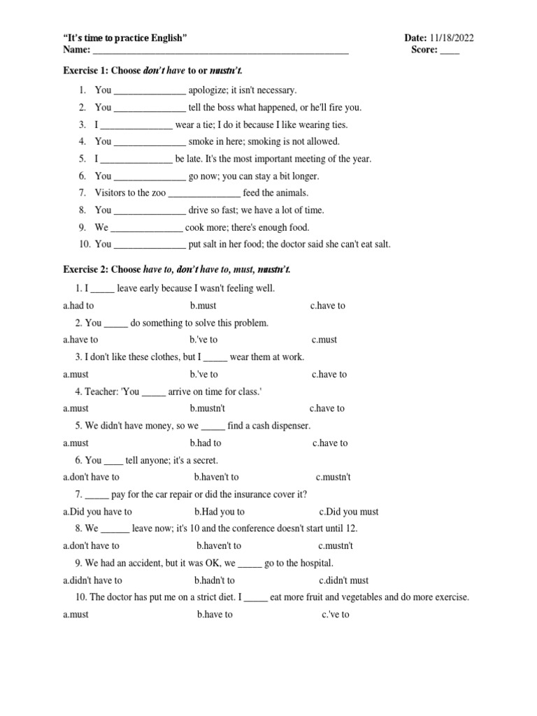 Verb Form Practice Exercises | PDF