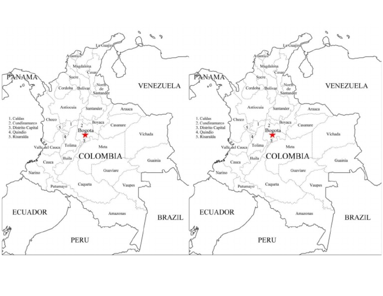 Image Result For Mapa Poltico De Colombia Completo Gratis