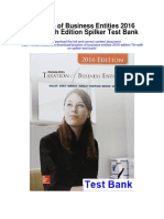 Taxation of Business Entities 2016 Edition 7th Edition Spilker Test Bank