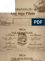 Kabanata 9 - Ang Mga Pilato