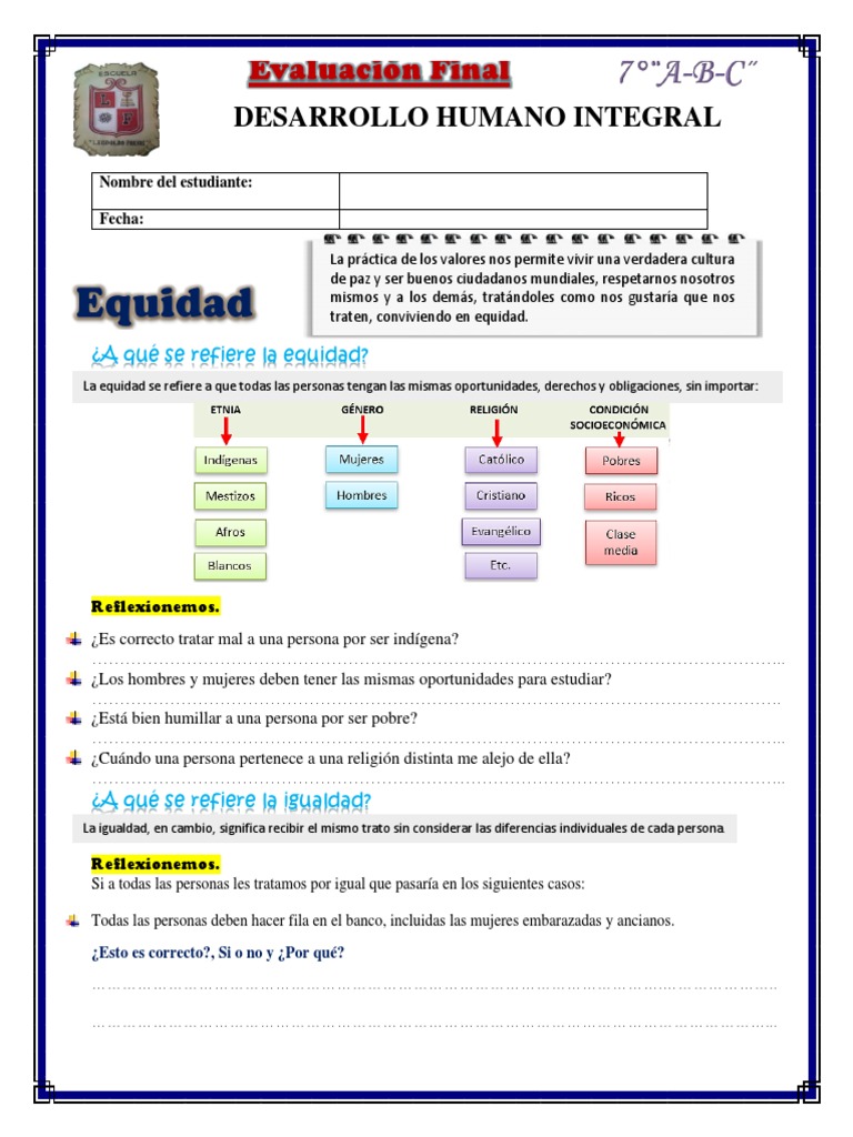 Examen Final de Desarrollo Humano | PDF | Juegos y actividades