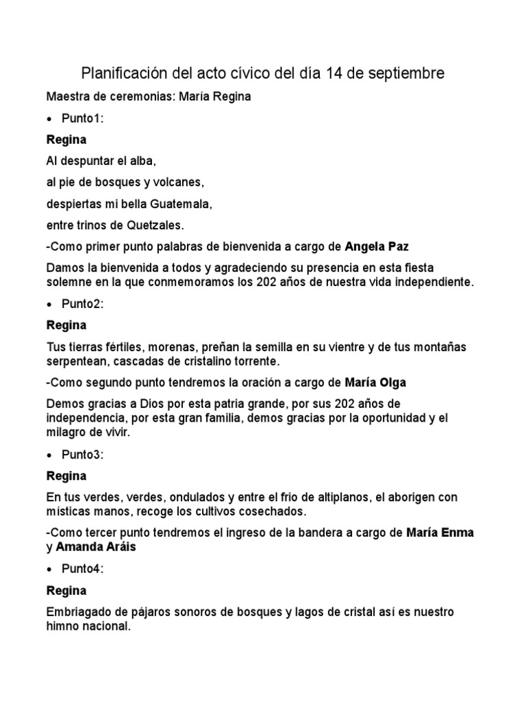 Minuto Cívico 9 de Octubre | PDF