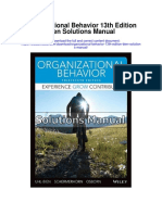Organizational Behavior 13th Edition Bien Solutions Manual