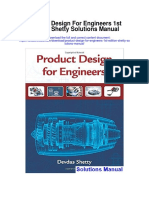 Product Design For Engineers 1st Edition Shetty Solutions Manual