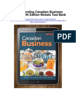 Understanding Canadian Business Canadian 9th Edition Nickels Test Bank