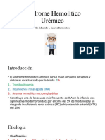 Síndrome Hemolítico Urémico: Dr. Eduardo L. Suarez Barrientos