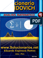 Solucionario Demidovich Analisis Matematico 1