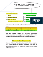 Modals For Necessity and Suggestions (Grammar Unit 5B)