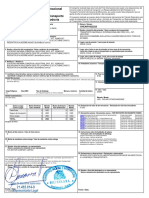 Carta de Porte Internacional Por Carretera Conhecimento de Transporte Internacional Por Rodovia