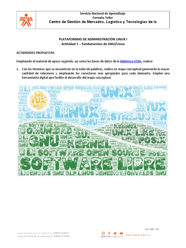 Act.1 - Fundamentos de SO GNU-Linux (1) .. | PDF | Sistema operativo ...