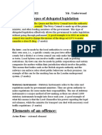 Elements of Offence LAW